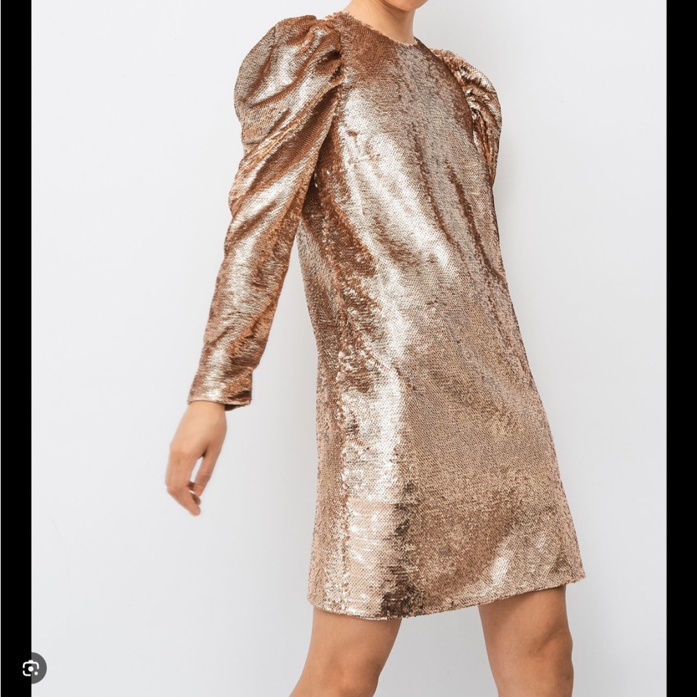 NWOT Ulla Johnson Neptune Rose Gold Sequin Dress